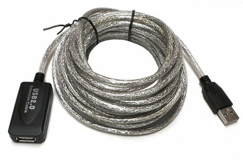 New 25FT USB 2.0 Extension Repeater Cable Signal Booster A Male To A Female US - Picture 5 of 6