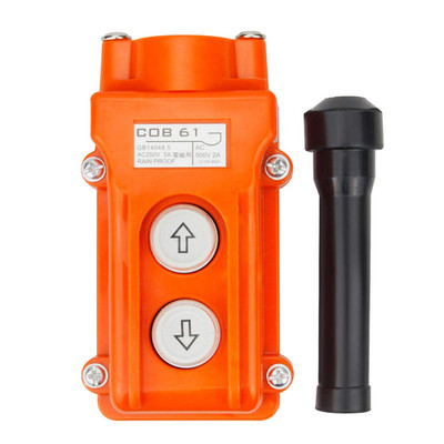 Rainproof Hoist Crane Push Button Switch COB-61 Crane Pendant Control Station up