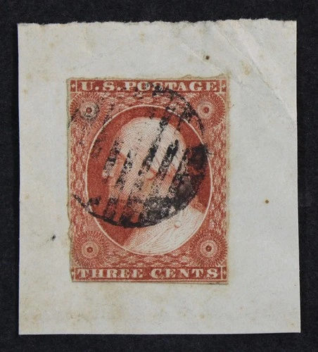 CKStamps: US Stamps Collection Scott#10A 3c Washington Used on Piece