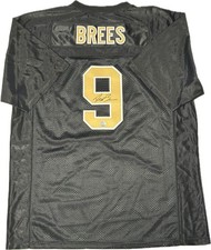 Drew Brees Black NFL Hand Signed Autographed Jersey KB COA