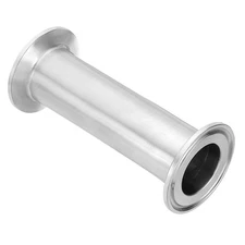 1 1/4 in OD Tri Clamps Tube, Spool Tube with 2 in Clamp Ends,100mm/3.94in