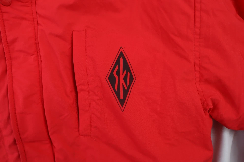 De colección EE. UU. Para hombres L Obermeyer Sport Stowe Esquí Puffer Bombardero Chaqueta Aislada Abrigo Rojo Foto 2 de 4