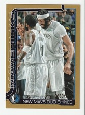 2025-26 Topps Gold Incoming! New Mavs Duo Shines /2025 Mavericks NBA Card #296