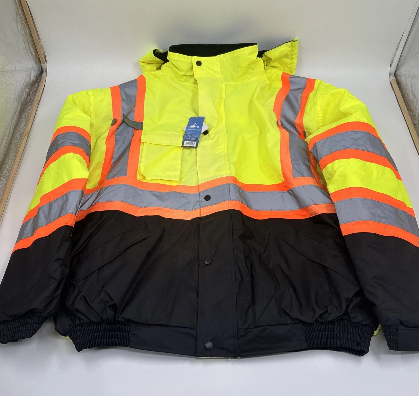 NWT Kingstone Men's Ansi Class 3 Insulated Waterproof Winter Jacket Size 3XL