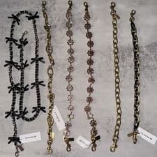 Coach Chain Strap Pink Jewelry,Pearl,Carriage,Gold Jewel,Signature C,Replacement