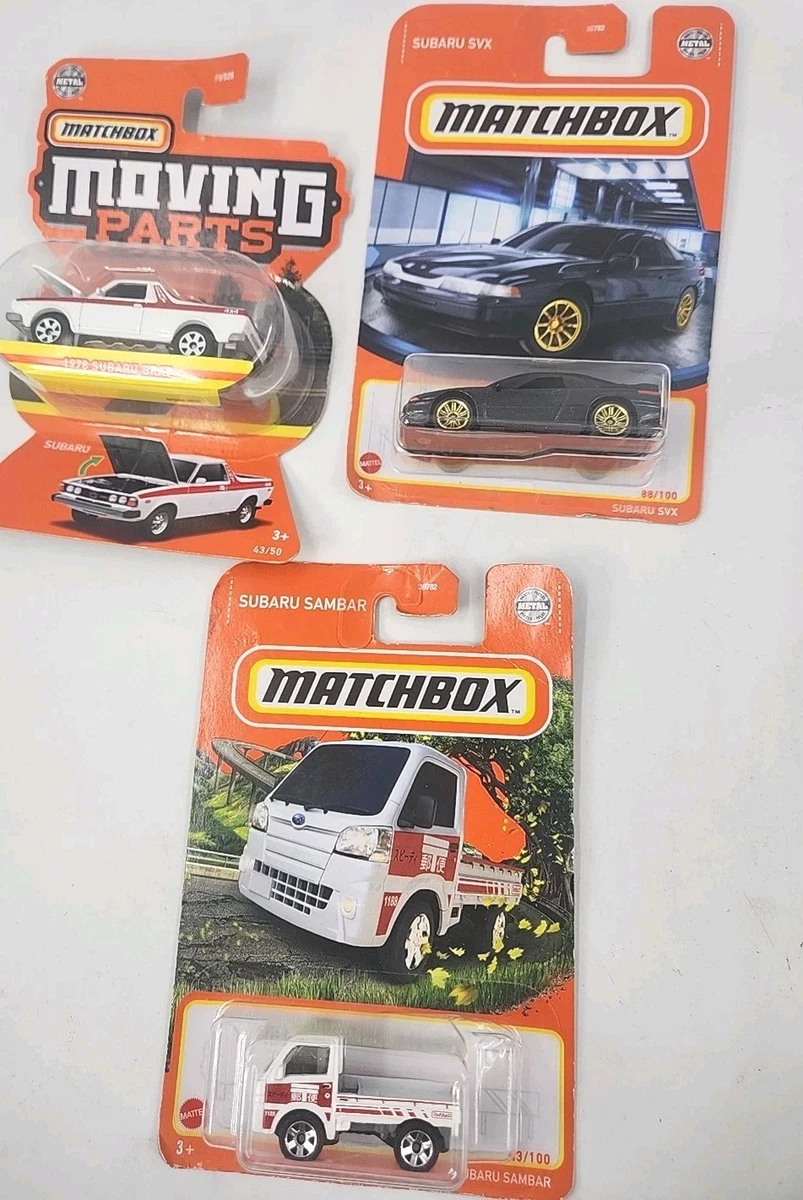 2022 Matchbox Power Grabs #43 Subaru Sambar BIANCO | ROSSO | FSB - Foto 6