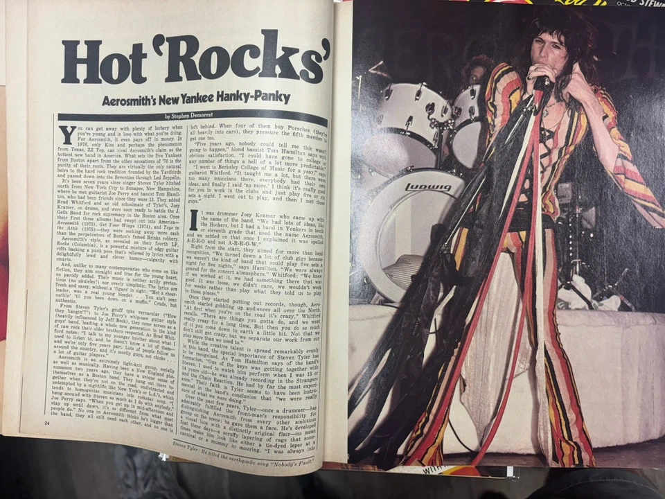 Circus Magazine June 1976 AEROSMITH Steven Tyler Kiss - Image 3 of 4