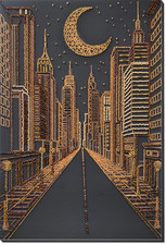 Bead Embroidery Kit DIY "City of dreams" Beaded Needlepoint Craft Set