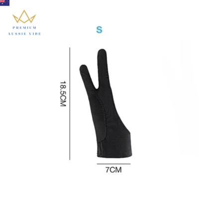 S/M/L Two-Finger Drawing Gloves Anti-Touch Anti-Fouling for Tablet Digital Board