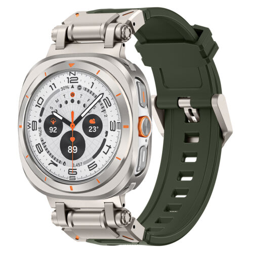 Weiches Silikon Band für Galaxy Watch Ultra Robust Robust Armband Metall Adapter - Bild 31 von 35