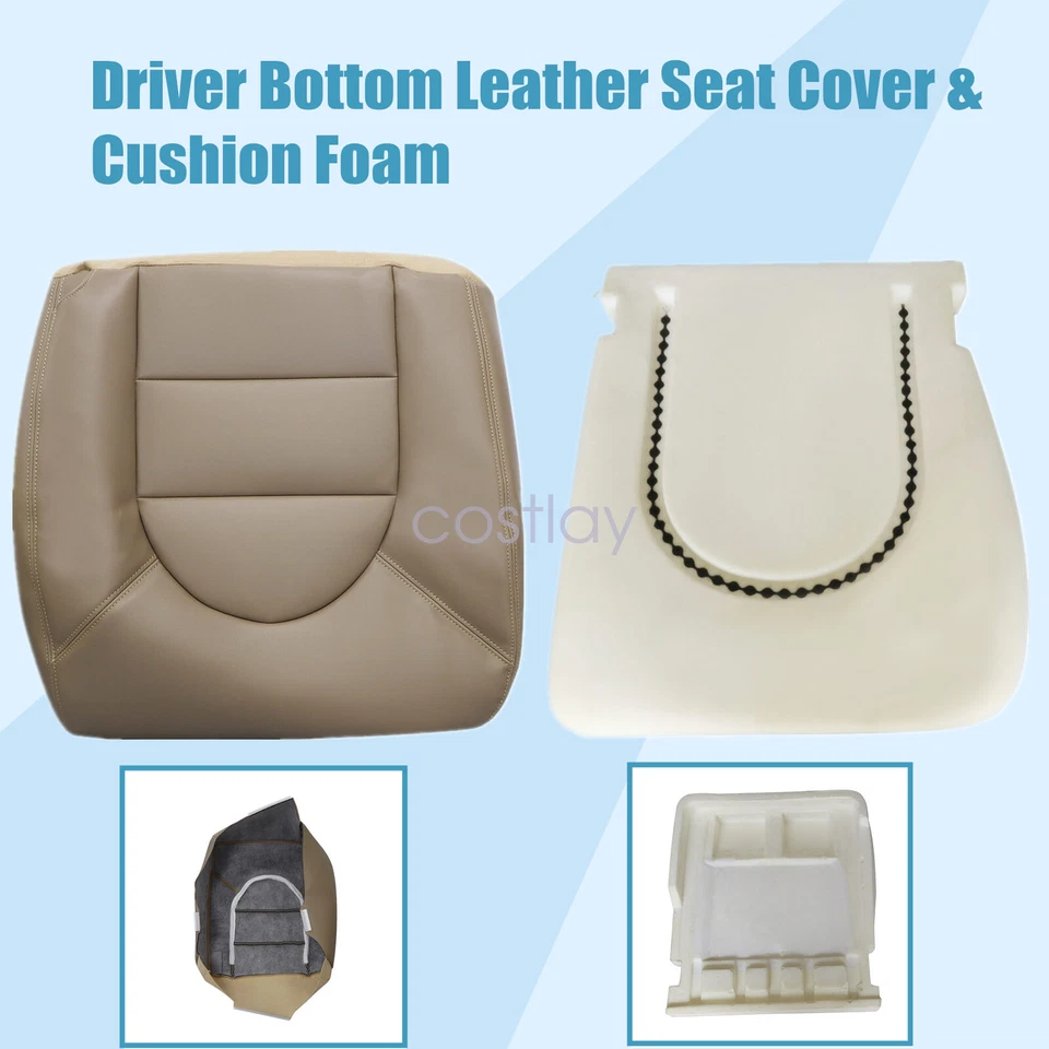 Cubierta de asiento inferior y cojín de espuma para conductor Ford F250 Super Duty 1999-2000 Foto 3 de 4