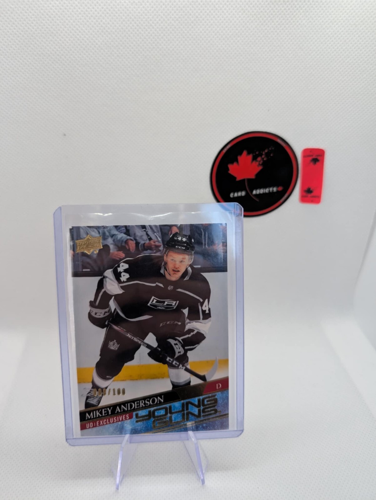 2020-21 Upper Deck Young Guns UD Exclusives /100 Mikey Anderson #233 Rookie RC