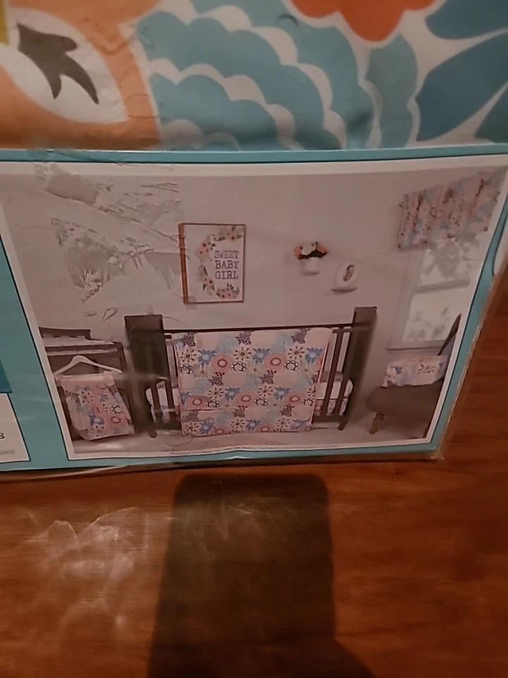 Juego de cuna de 5 piezas Waverly Baby de Trend Lab Blooms nuevo Foto 3 de 4