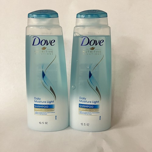 Dove Nutritive Solutions Daily Moisture Light Shampoo 13.5 oz x 2 for Fine Hair