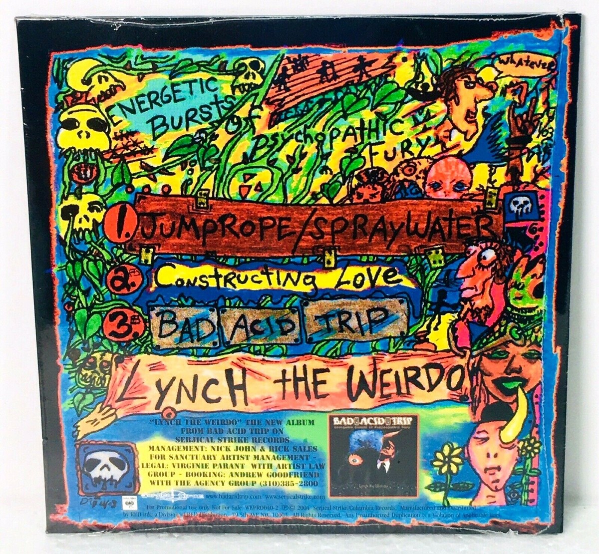 Bad Acid Trip RARE 2004 PROMO CD Selections Lynch the Weirdo