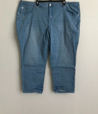 Belle by Kim Gravel Reg TripleLuxe Denim Jeans - Light Wash Sz 28W a470746 -