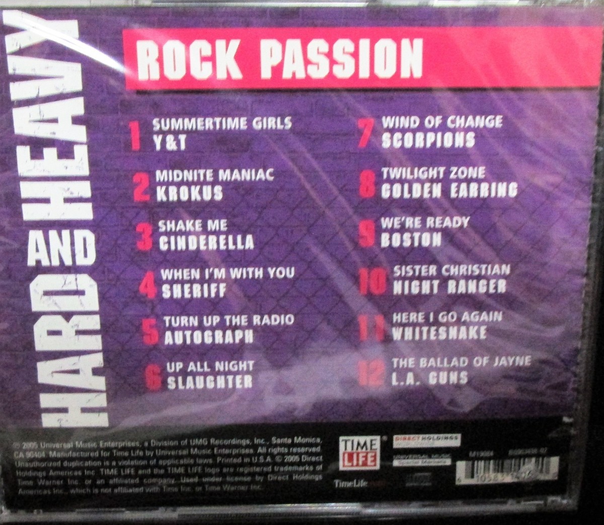 Hard & Heavy: Rock Passion CD Time Life,Scorpions, Boston