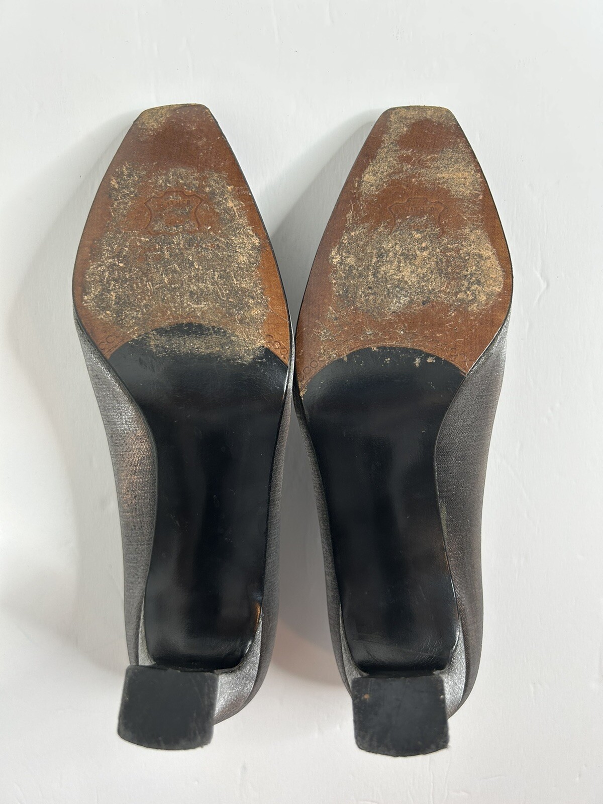 STUART WEITZMAN Silver Square Toe Embellished Hee… - image 8