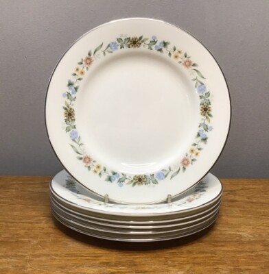 6x Royal Doulton Pastorale H.5002 - Tee-/Beilagenteller 6 1/2'' sehr guter Zustand (1)