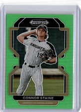 2022 Prizm Draft Picks Lime Green Connor Staine 14/75 (B23) Rockies