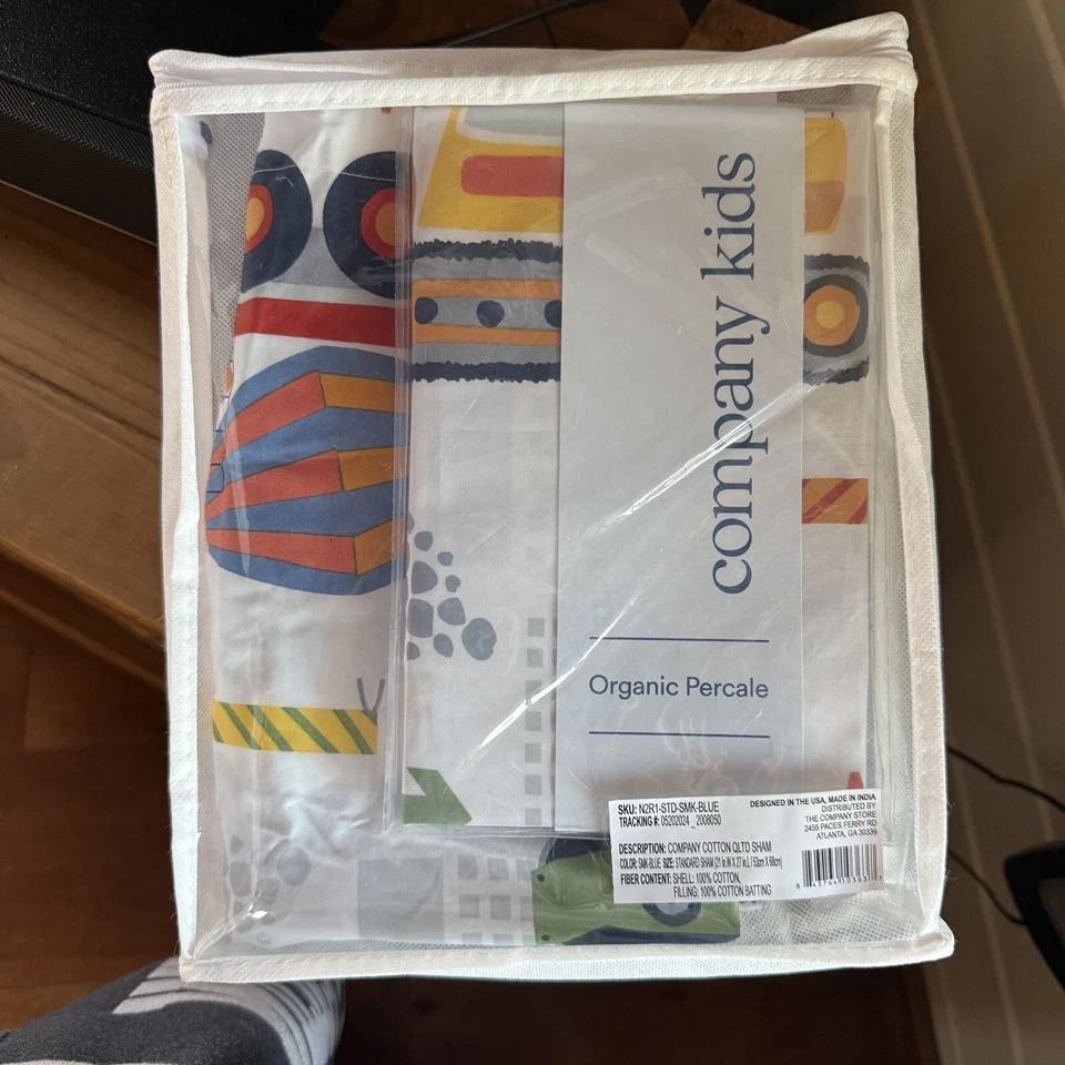 Juego de cama para niños de construcción edredón tamaño doble con dos fundas de almohada estándar Foto 3 de 4