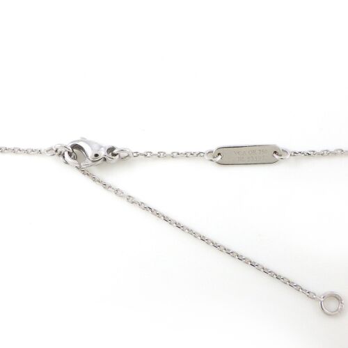 Van Cleef & Arpels Necklace Mini Croiture Cross Motif 6 Point Diamond 750WG - Picture 4 of 9