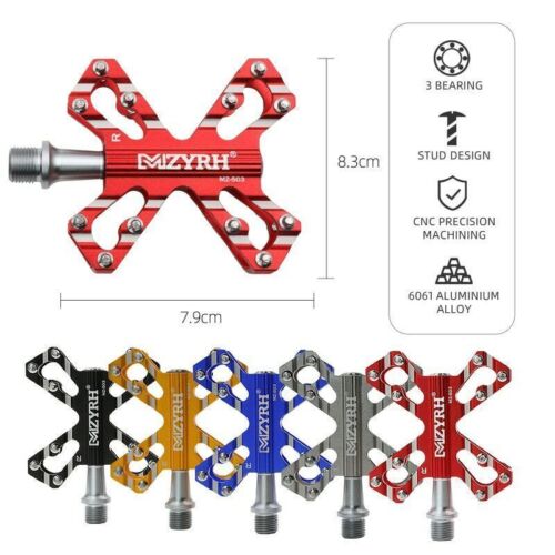 MZYRH Bike Aluminum Pedals Bicycle Ultralight Mini Folding Bike 3Bearings Pedals