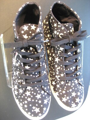 SUPERGA  CANVAS HI TOPS Stars  Unisex WOMENS 8.5  MENS 7 SOOBTMO GREAT condition