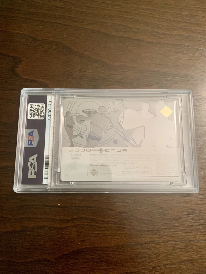 2002 U.D GLASS Dominique Wilkins Auto Focus - Image 3 of 4