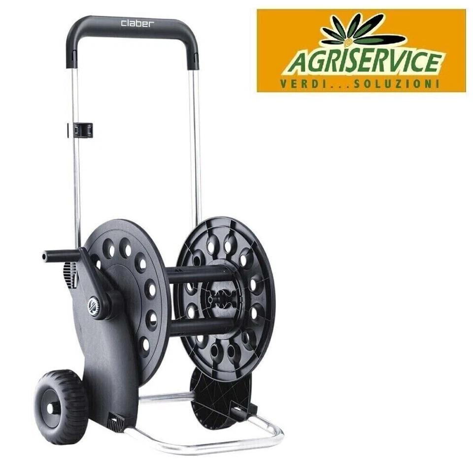 Carrello avvolgitubo ECOSEI Claber alluminio per giardino 60 mt tubo irrigazione