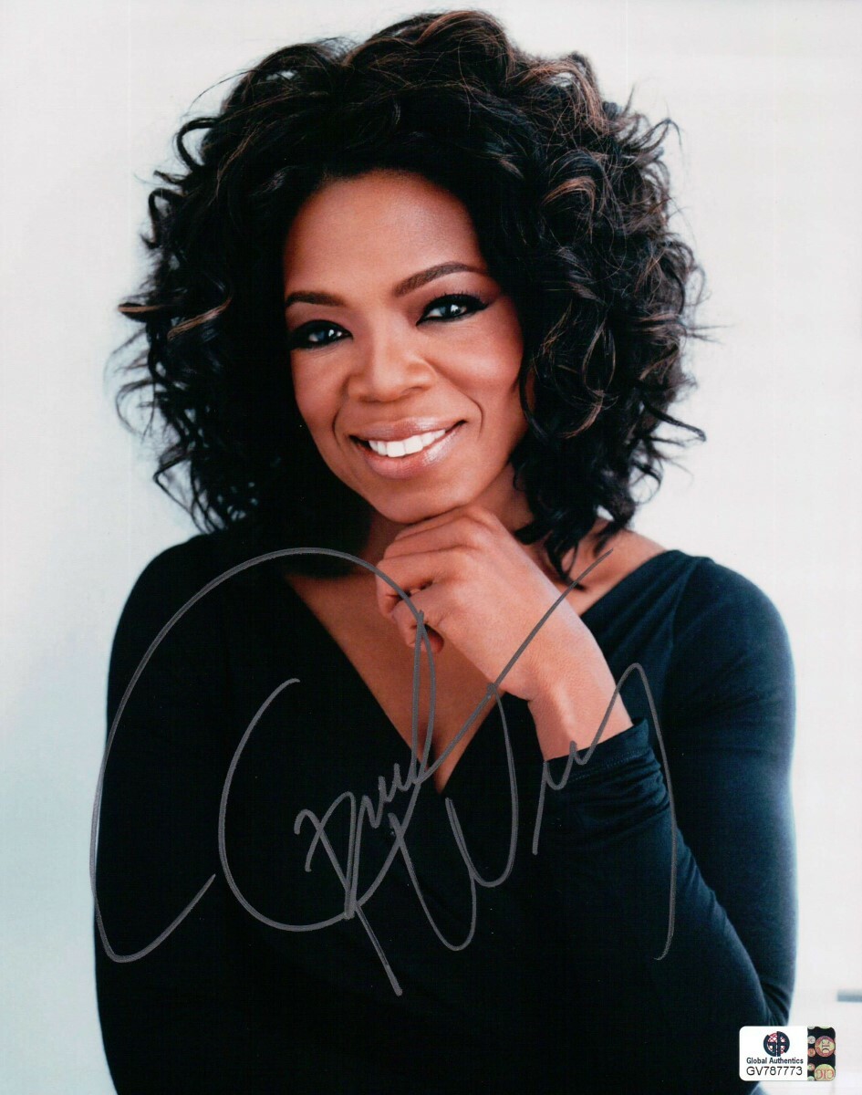 Oprah Winfrey Signed Autographed 8X10 Photo Silver Ink Sexy