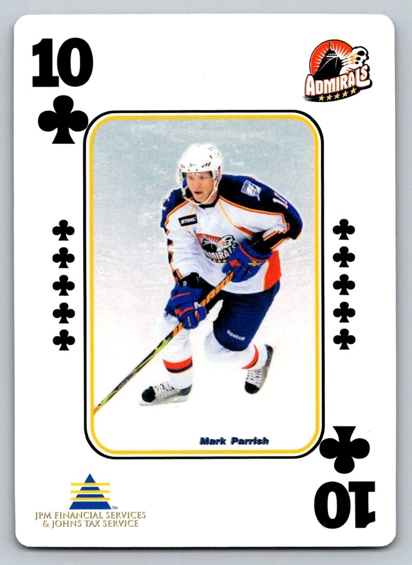 Mark Parrish - Clubs - 2009-10 Norfolk Admirals Playing Cards