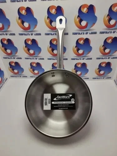 Frying Pan Induction Heavy Duty Genware Professional Stainless Steel 20cm dia M
Opens in a new windo