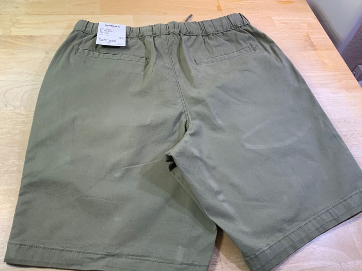 New Men's Sonoma Everyday Pull-On Shorts/Drawstring-You Pick