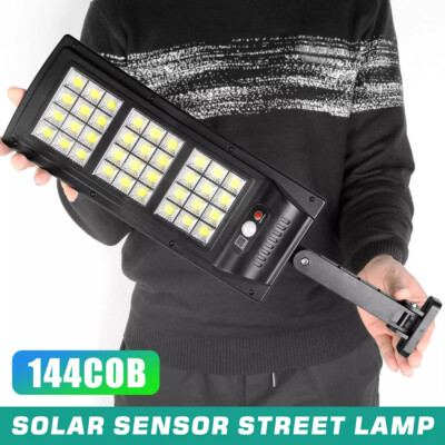 9900000000LM Commercial Solar Street FloodLight LED Light Dusk To Dawn Road Lamp