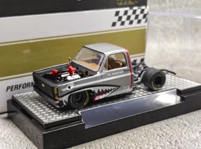 M2 1/64 Gray Alloy model Shark Mouth Chevrolet Cheyenne