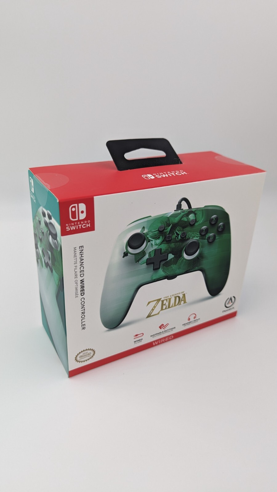 Manette filaire Nintendo Switch avec boutons programmables édition The Legend of Zelda