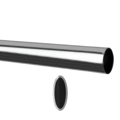 12404-00006= Kleiderstange B 1000 mm Ovalrohr Classic 50+32 Element System Regal