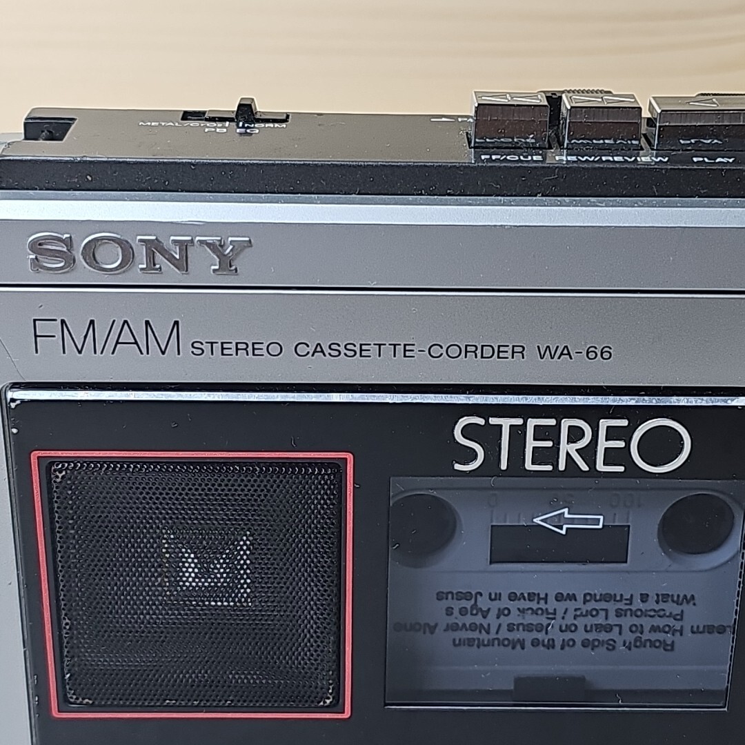 SONY WA-66 FM / AM Radio Cassette Recorder Tested Works | eBay SONY WA-66 FM / AM Radio Cassette Recorder Tested Works | eBay