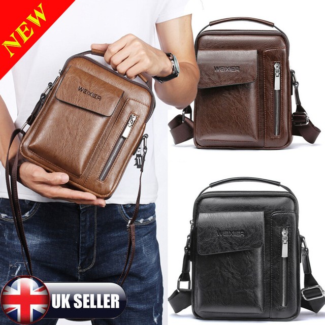 small leather man bags uk