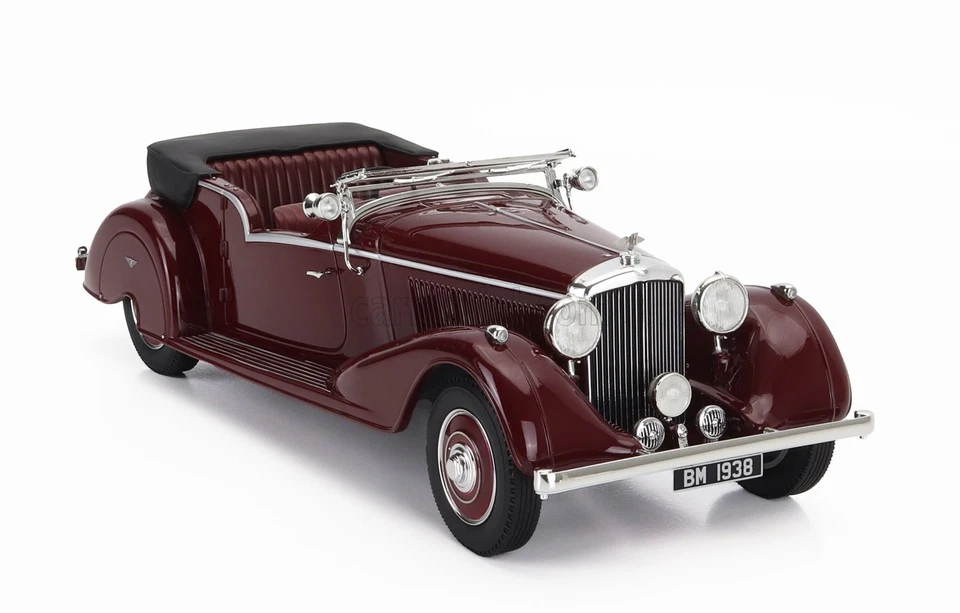 MODELLINO AUTO STATICO CULT BENTLEY 4.25L VANDEN PLAS TOURER CABRIOLET 1938 1/18 - Immagine 4 di 4