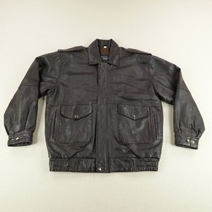 短丈Flight Suits Ltd ブラックレザー MA-1ジャケット 短丈