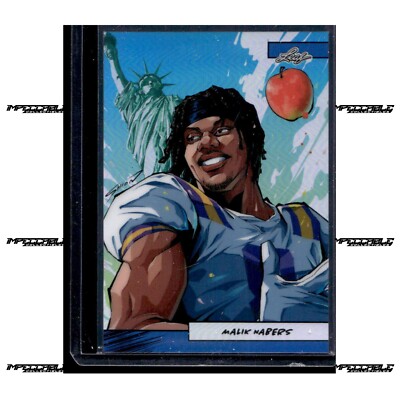 2024 Leaf Anime Nation - Blue #AN2B-37 Malik Nabers Rookie Anime /75