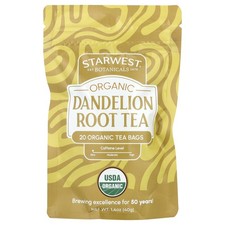 Organic Dandelion Root Tea, 20 Tea Bags, 1.4 oz 40 g 
