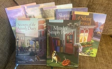 Annie's Amish Inn Mysteries Books Hardcover Fiction Lot of 7 Dust Jacket Ribbon
