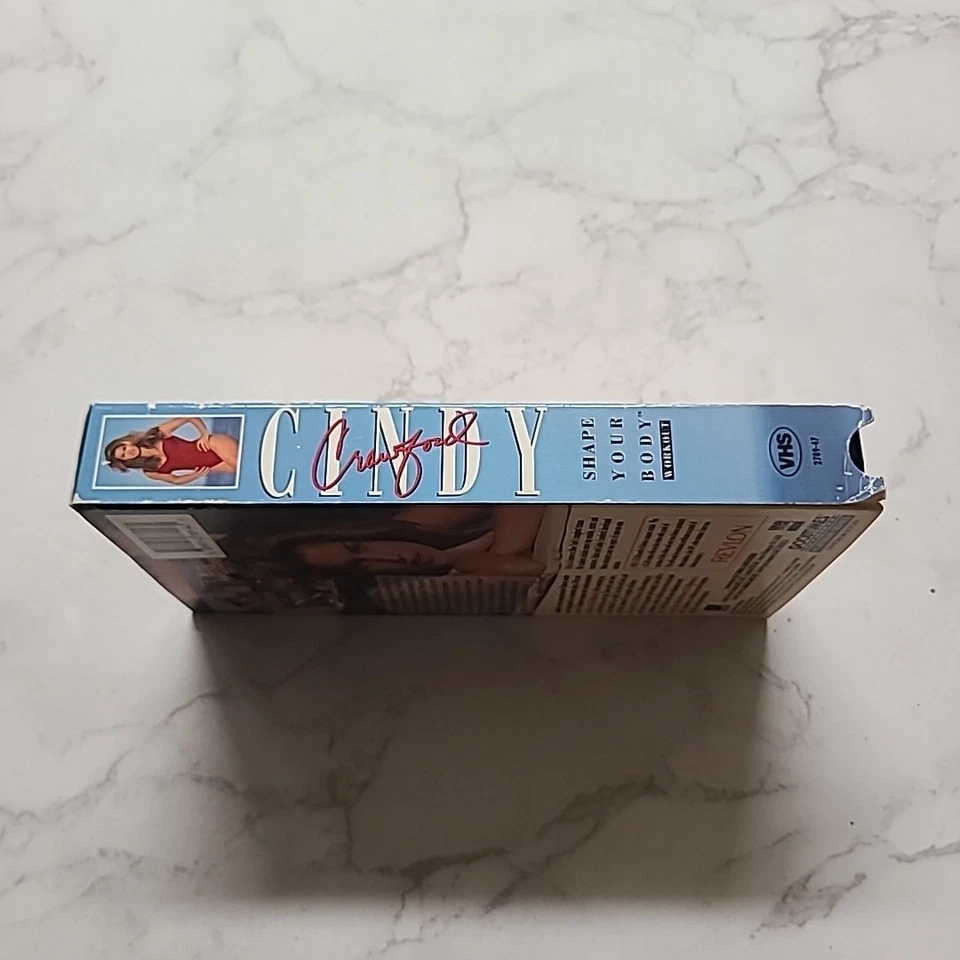 Cindy Crawford Shape Your Body Workout 1992 VHS Video Tqpe Radu fitness trainer - Image 4 of 4