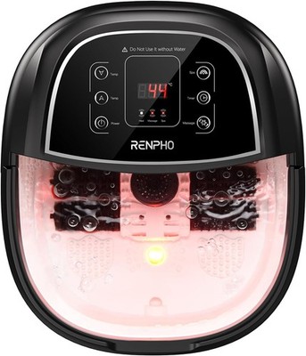 Fußmassagegerät, einstellbarer Timer und Temperatur, Shiatsu-Rollen RENPHO