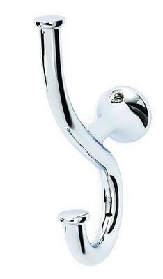 Alno A7099-PN Spa 1 Bath Universal Robe Hook Polished Nickel