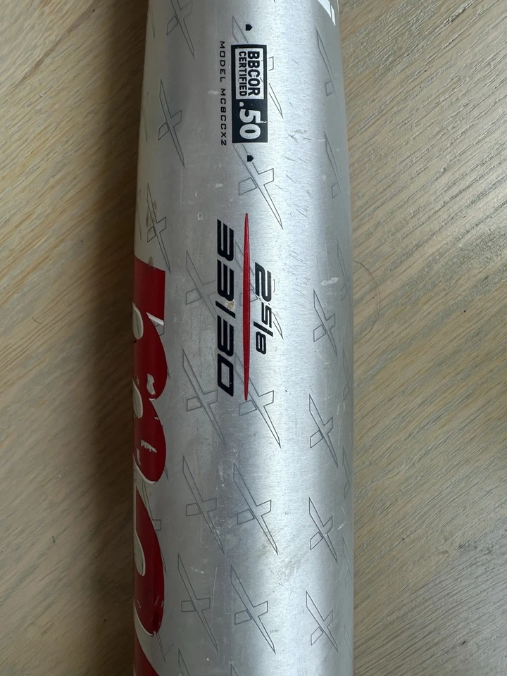 "Bate Marucci CAT X2 Connect BBCOR 33""/30 oz | Tanque con pop masivo | Hot Barrel" Foto 4 de 4