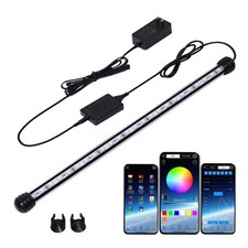 Smart Submersible Aquarium Light with App Timer, 19 Inches LED Fish Tank Ligh...
